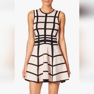 Ronny Kobo Hilda Pink Quartz Black Flare Dress
Size XS